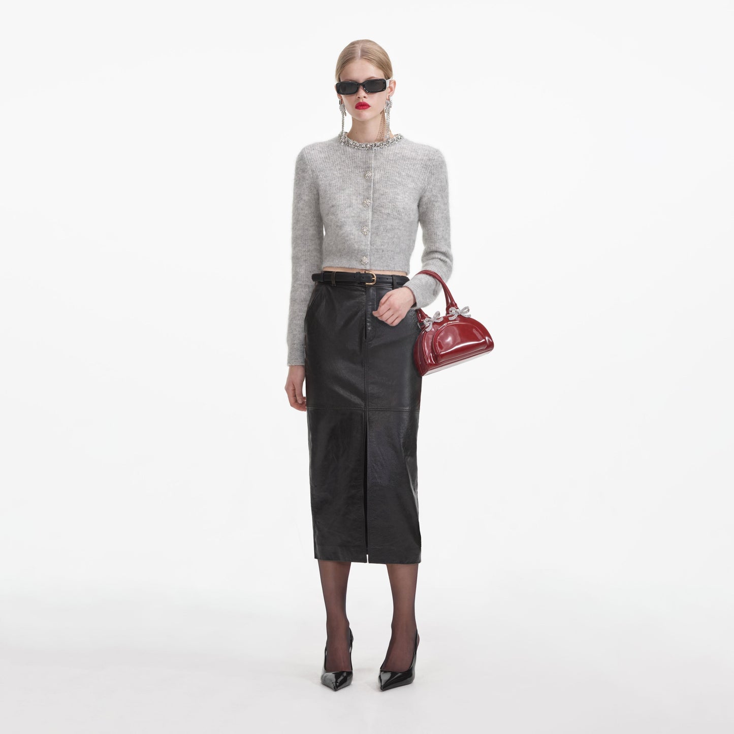 Gri Yumuşak Örgü Hırka