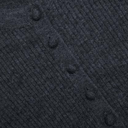 Gri Yün Örgü Tulum