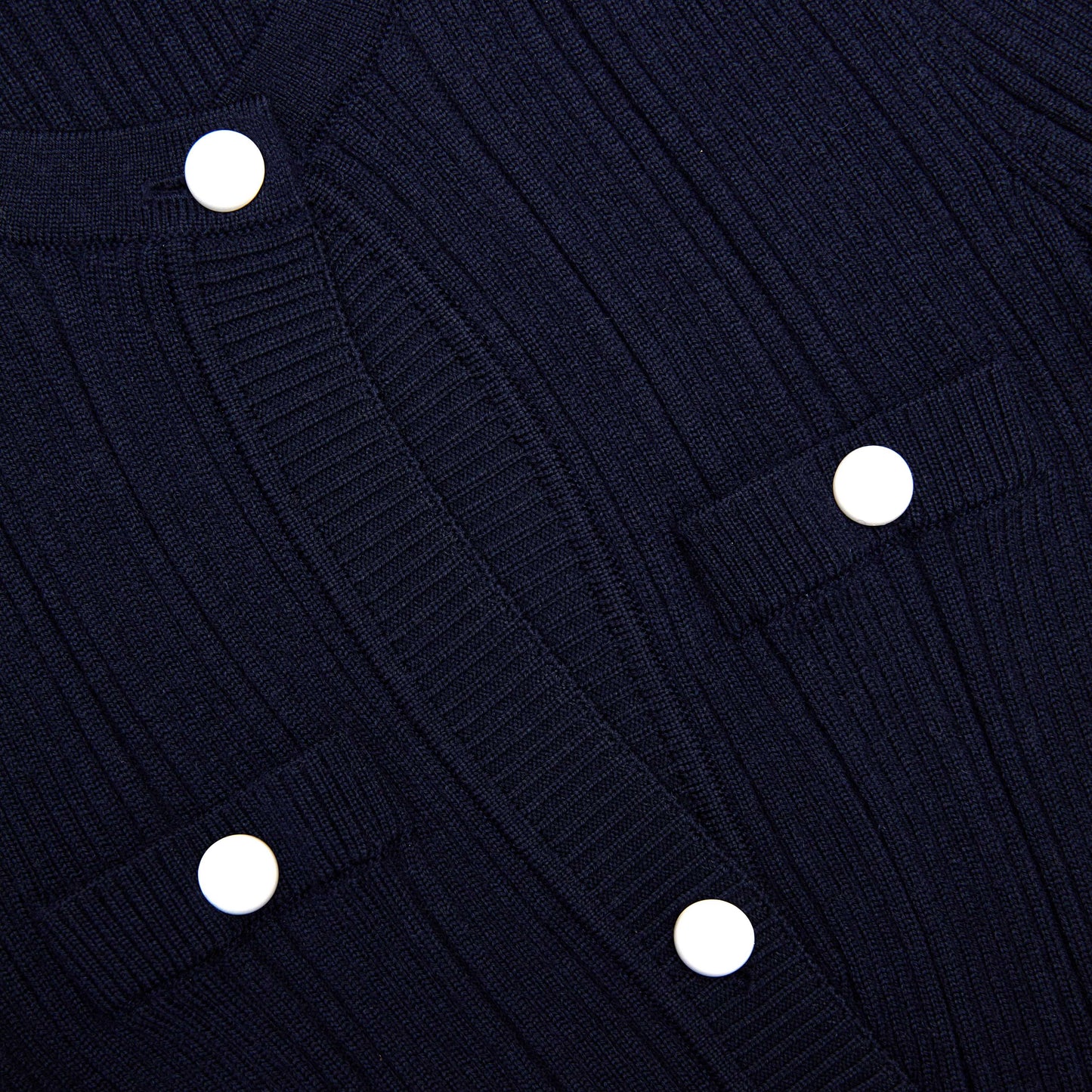 Lacivert Asimetrik Örgü Üst