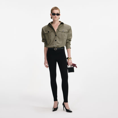 Yeşil Pamuklu Gömlek