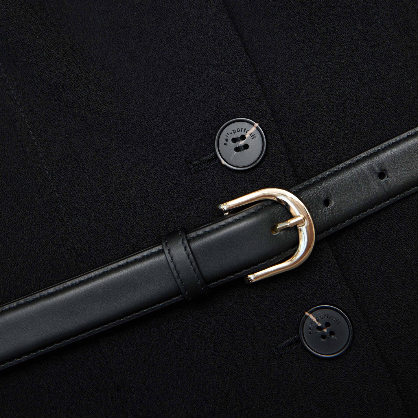 Siyah Dar Kesim Krep Midi Elbise