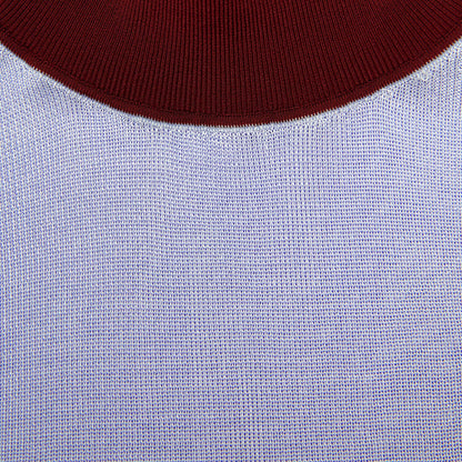 Mavi Viskon Örme Kısa Kollu Üst