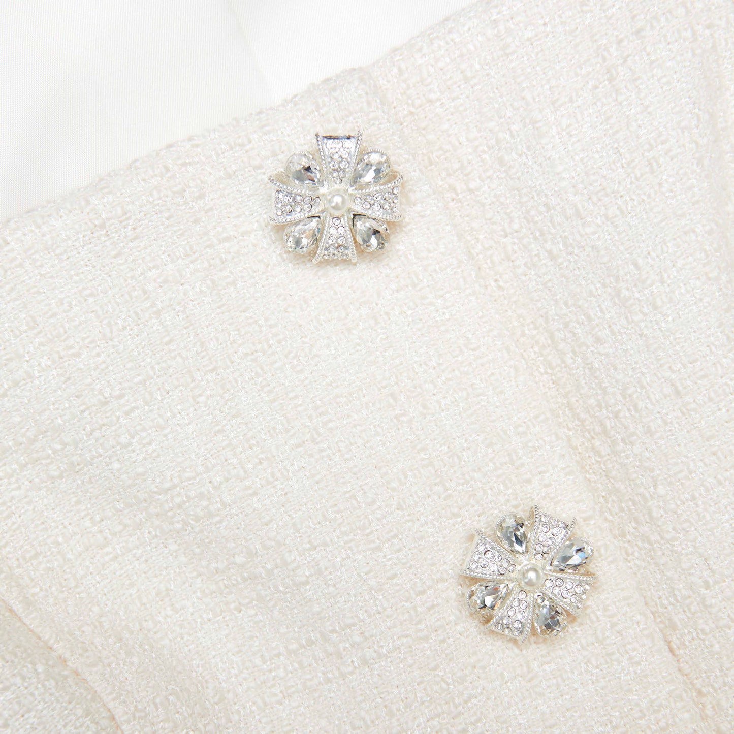 Krem Bukle Uzun Kollu Şifon Midi Elbise