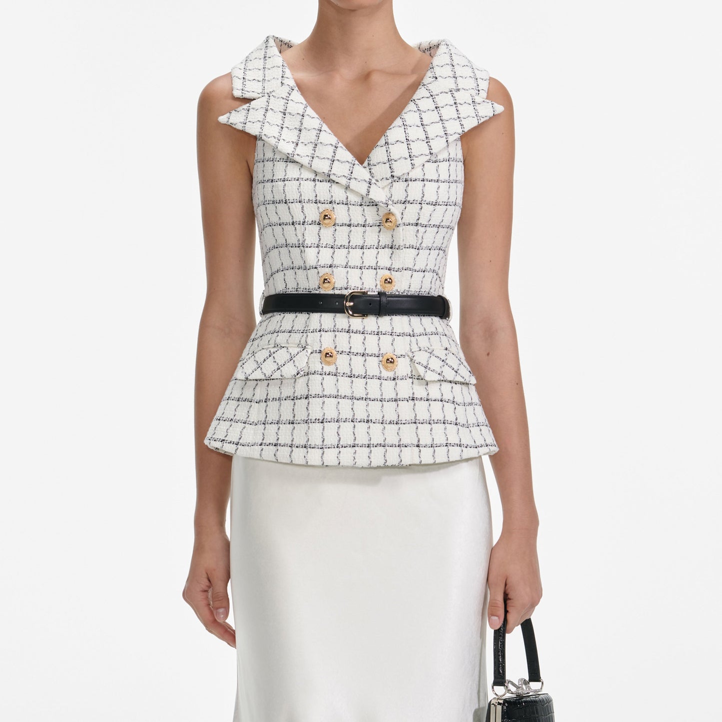 Kareli Bukle Midi Elbise