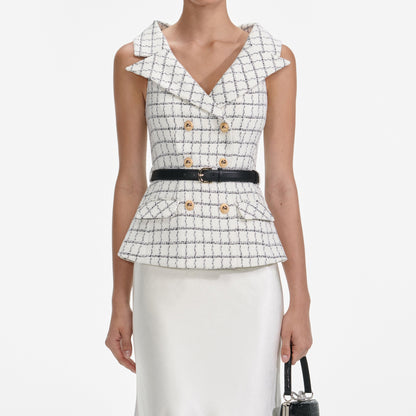 Kareli Bukle Midi Elbise