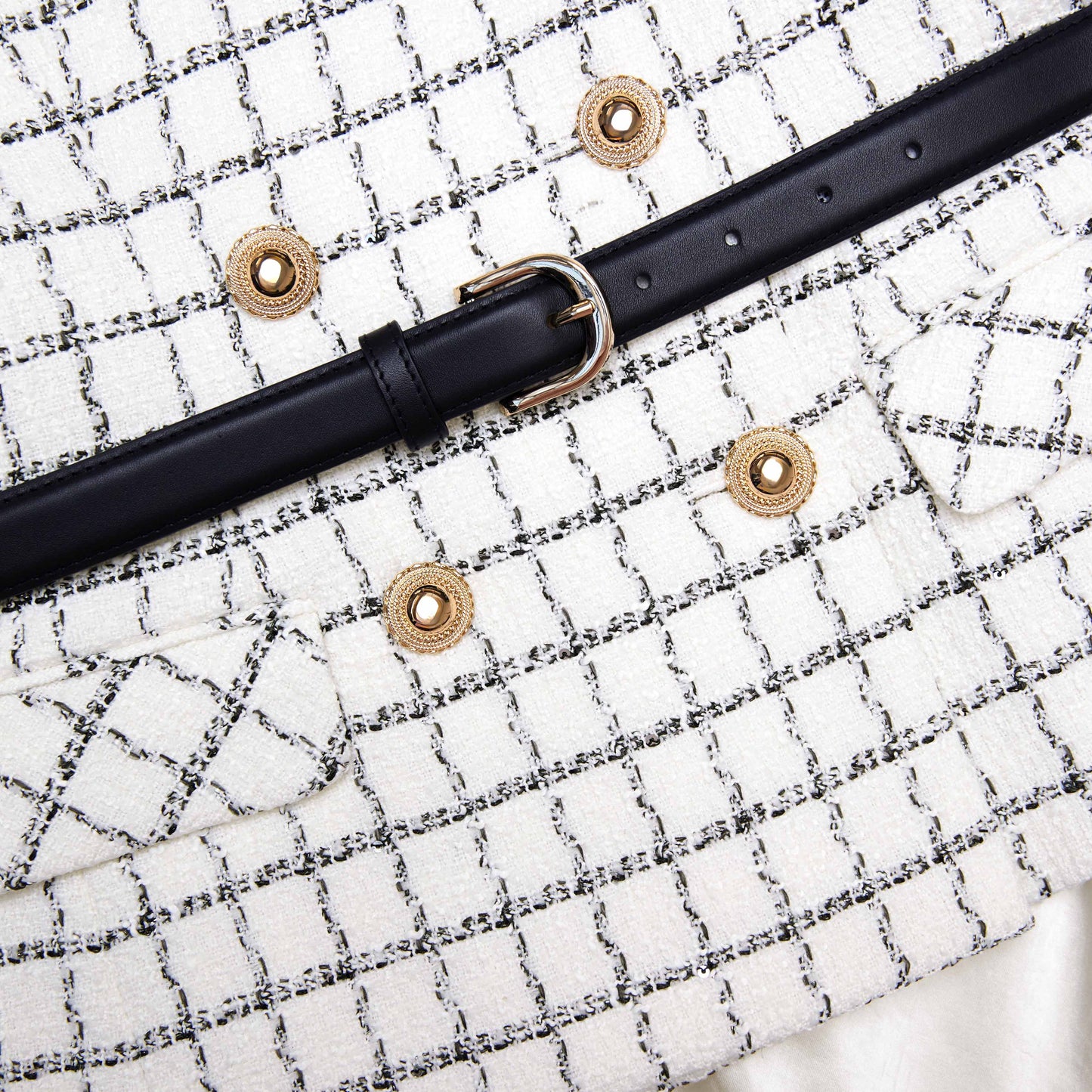 Kareli Bukle Midi Elbise