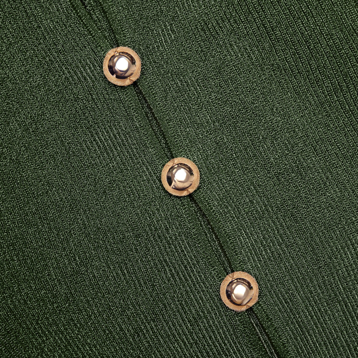 Khaki Lurex Örgü Uzun Elbise