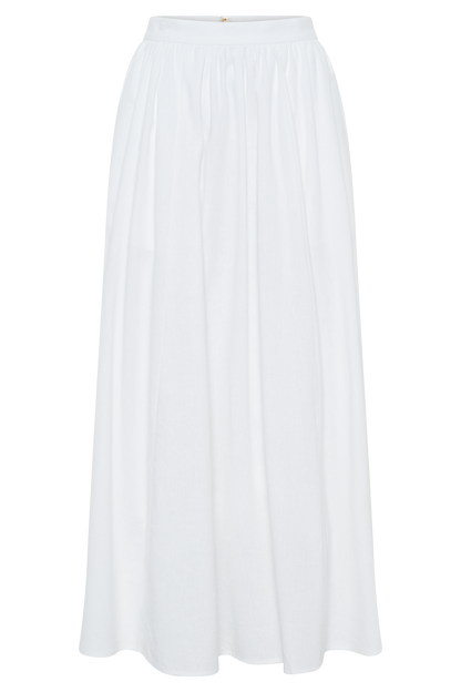 Clarence Keten A Kesim Uzun Etek - Beyaz