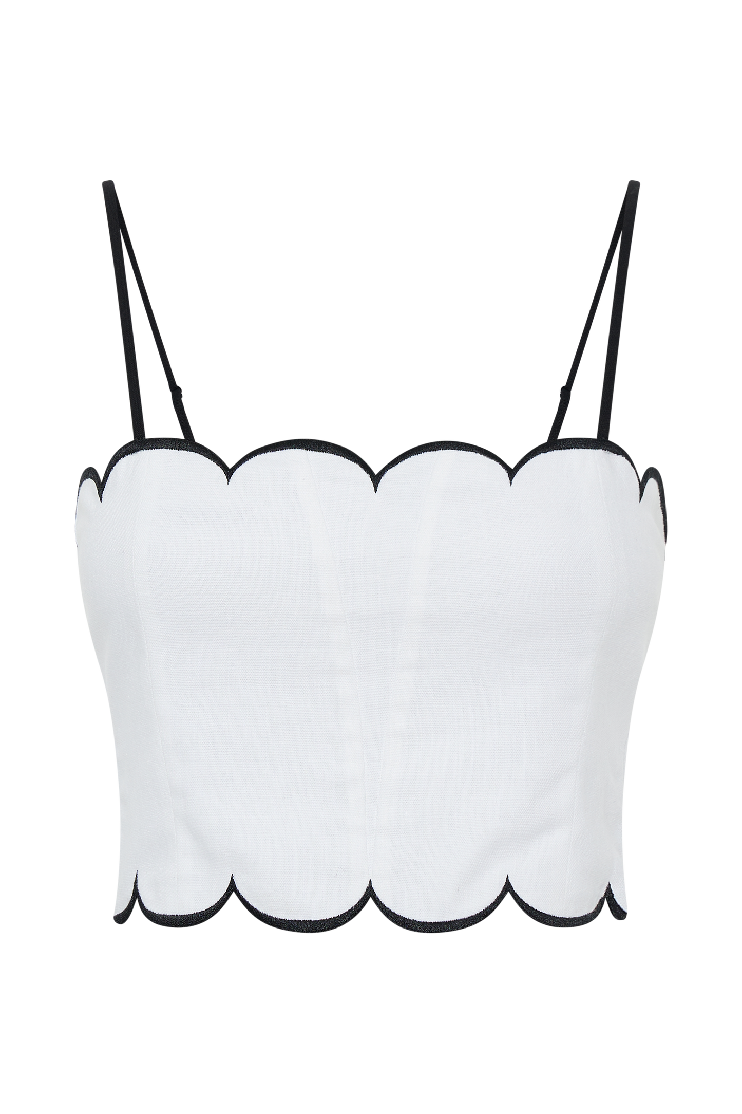 Alessio Taraklı Keten Üst - Fildişi