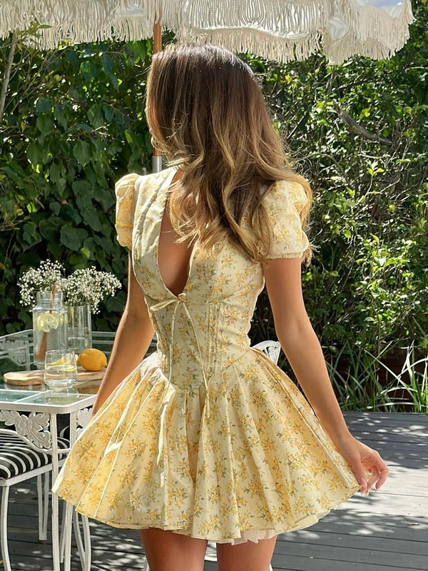 Vivienne | Çiçekli Mini Elbise