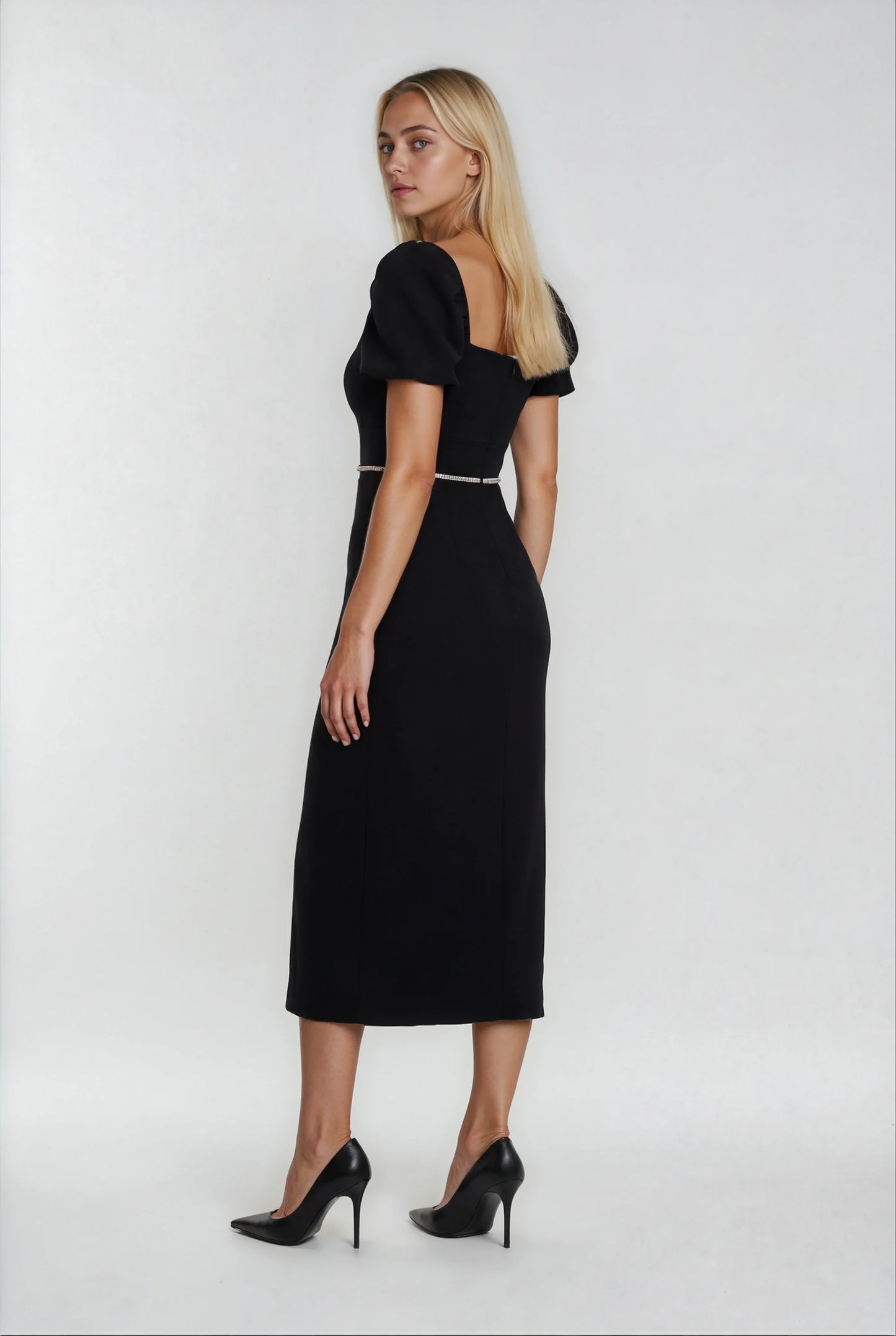 Klasik Siyah Uzun Elbise