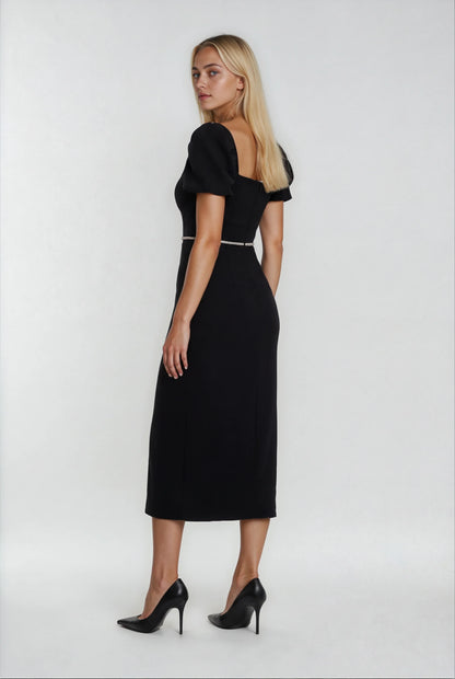 Klasik Siyah Uzun Elbise