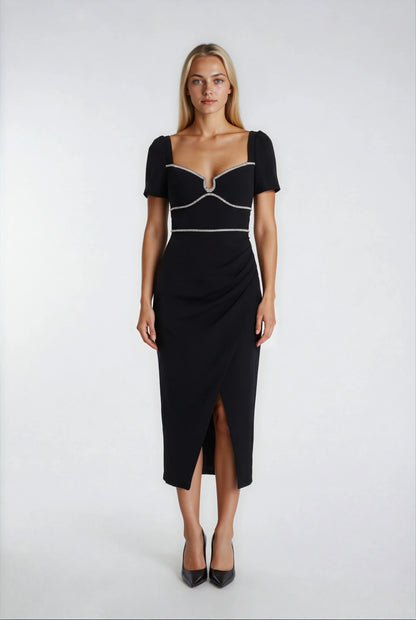 Klasik Siyah Uzun Elbise