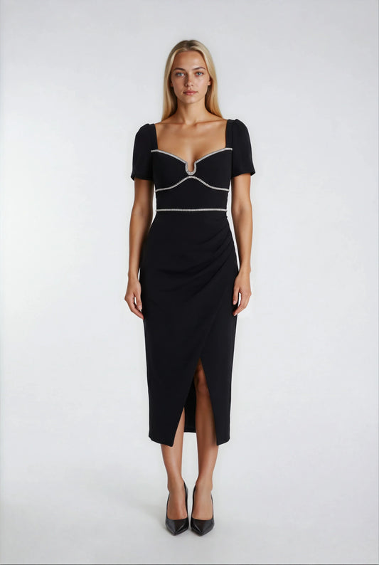 Klasik Siyah Uzun Elbise