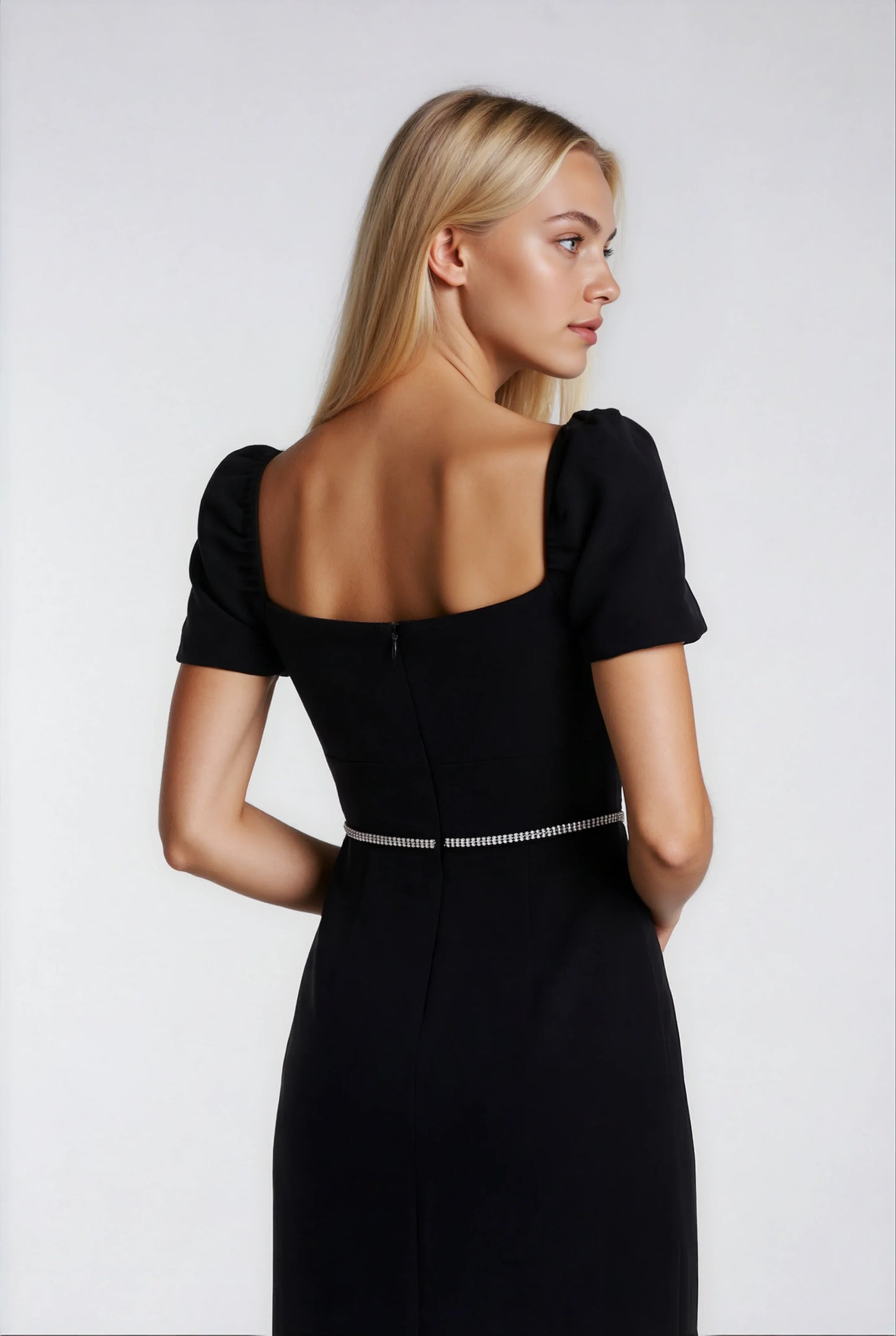 Klasik Siyah Uzun Elbise