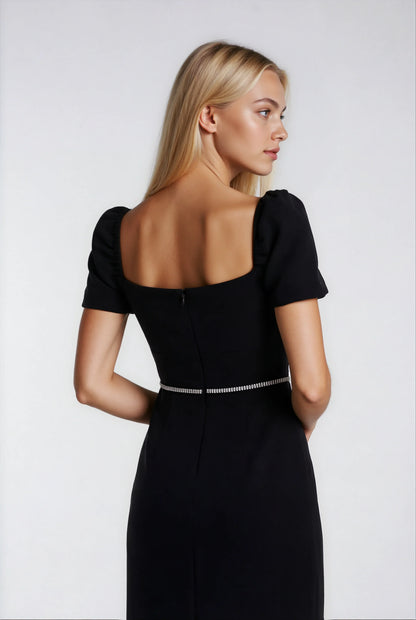 Klasik Siyah Uzun Elbise