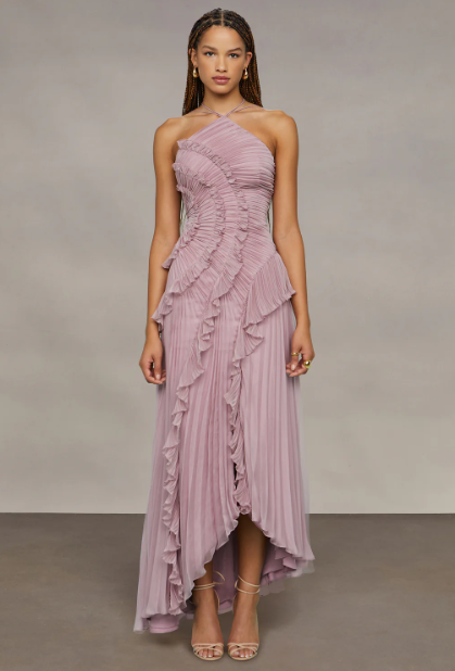 Aria Lavender / Asimetrik Pileli