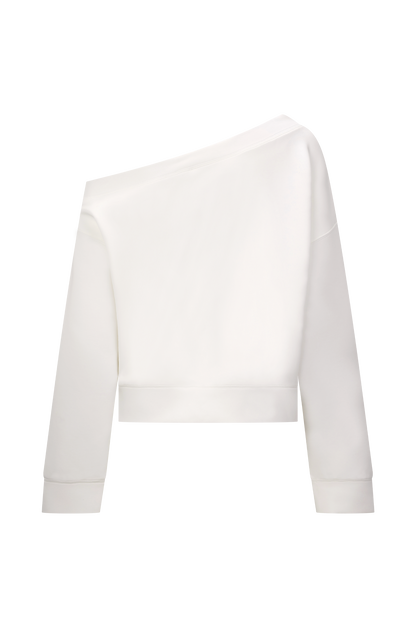 Aiden Slouchy Crew Jumper - Fildişi