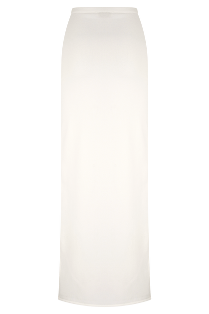 Alejandra Örgü Uzun Etek - Beyaz