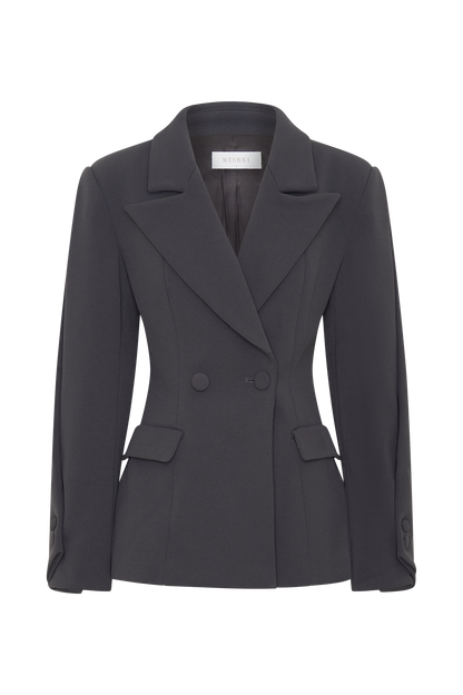 Wesley Yapılandırılmış Blazer - Kömür Gölgesi