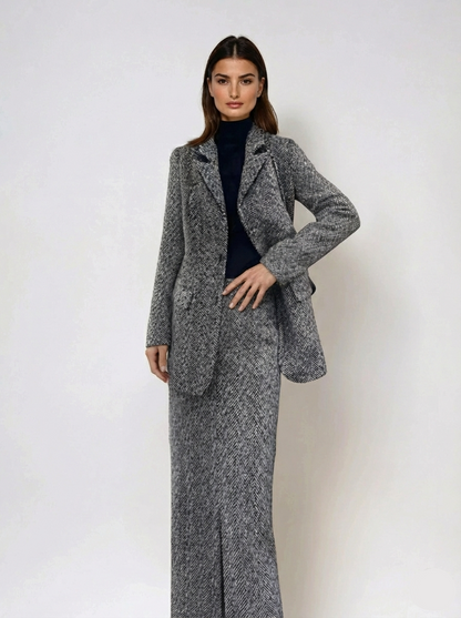 Gri Tüvit Ceket