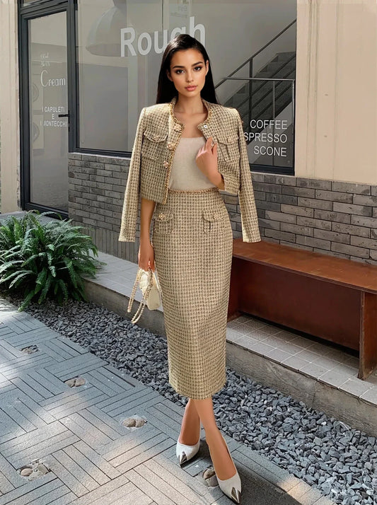 Altın Payetli Tüvit Etek