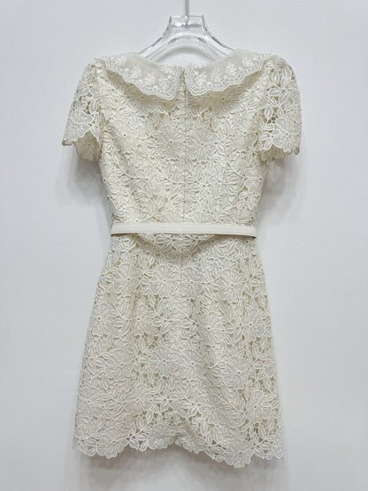 Dantel Süslemeli Mini Elbise