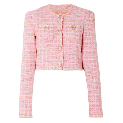 Pembe Yün Örgü Hırka