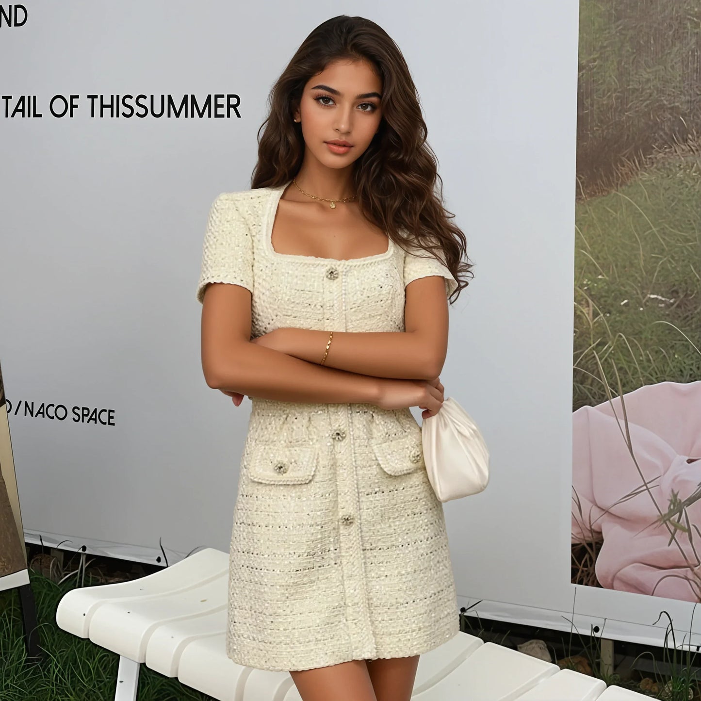 Limon Sarısı Tüvit Elbise