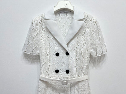 Şifon İşlemeli Uzun Elbise