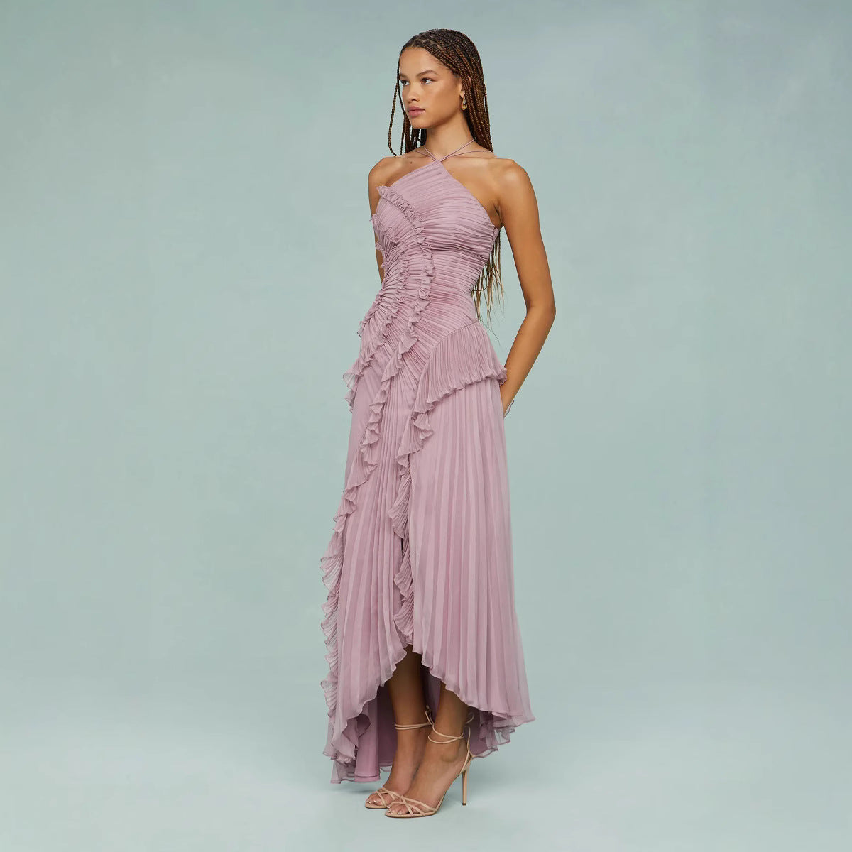 Aria Lavender / Asimetrik Pileli