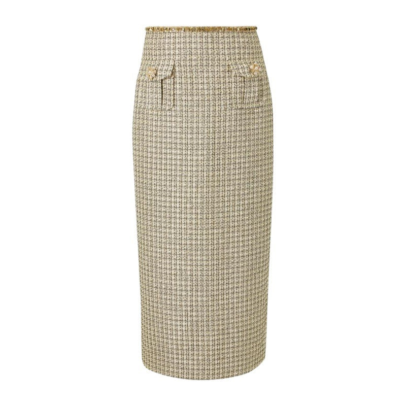 Altın Payetli Tüvit Etek