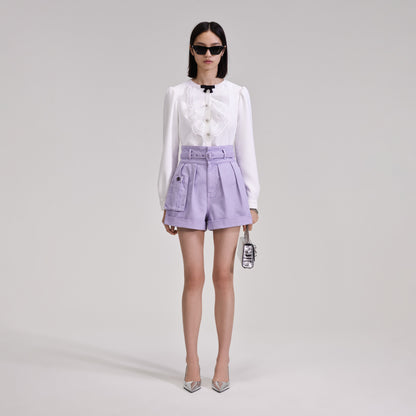 Beyaz Dantelli Salopet