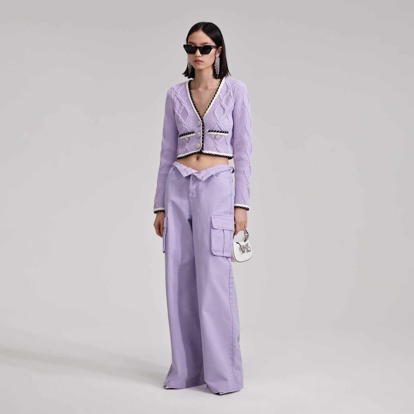 Leylak Örgü Hırka