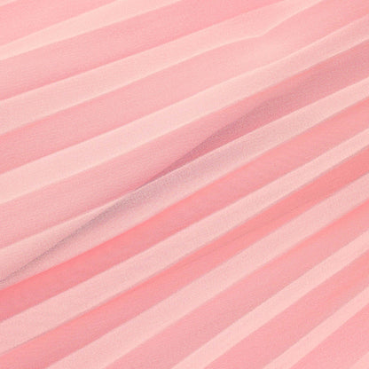 Pembe Buklet Payetli Midi Elbise