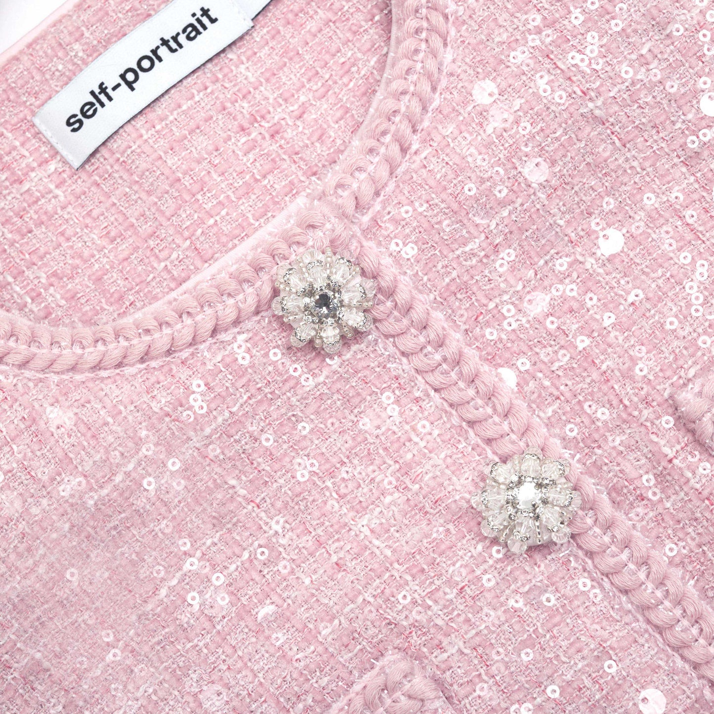 Pembe Buklet Payetli Midi Elbise