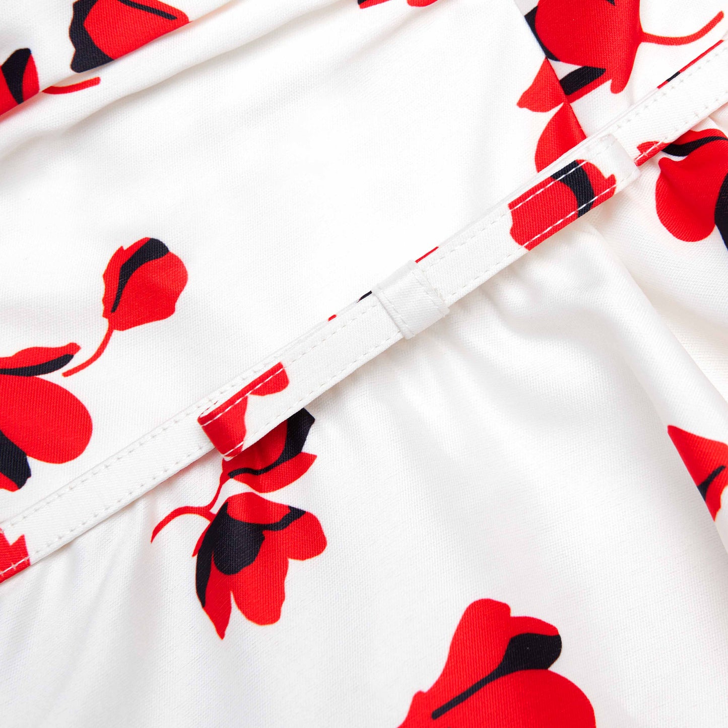 Çiçek Desenli Tafta Midi Elbise