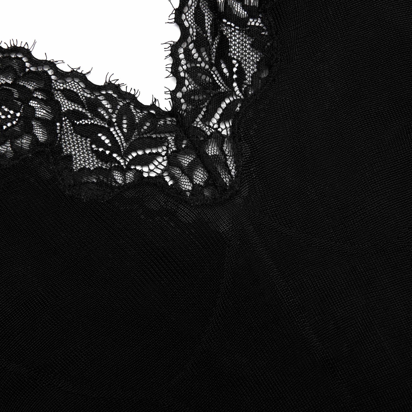 Siyah Viskon Örme Uzun Elbise