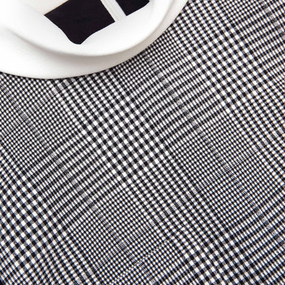 Kolsuz Galler Prensi Kareli Mini Elbise