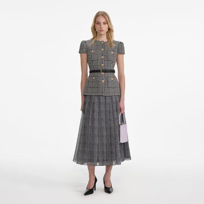 Balık Sırtı Kesim Midi Elbise