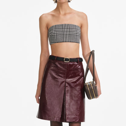 Houndstooth Bandeau Üst