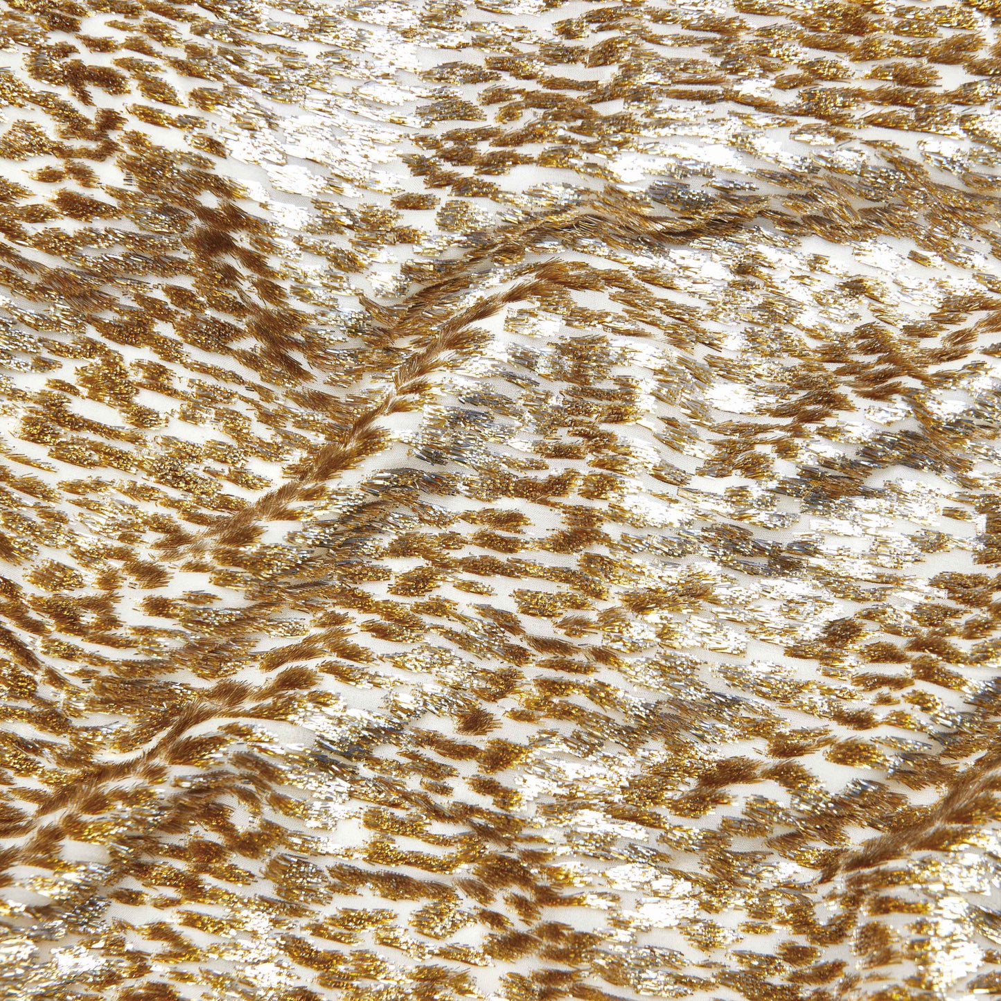 Gold Fil Coupe Maxi Elbise