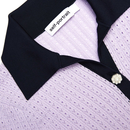 Leylak Pointelle Örgü Mini Elbise