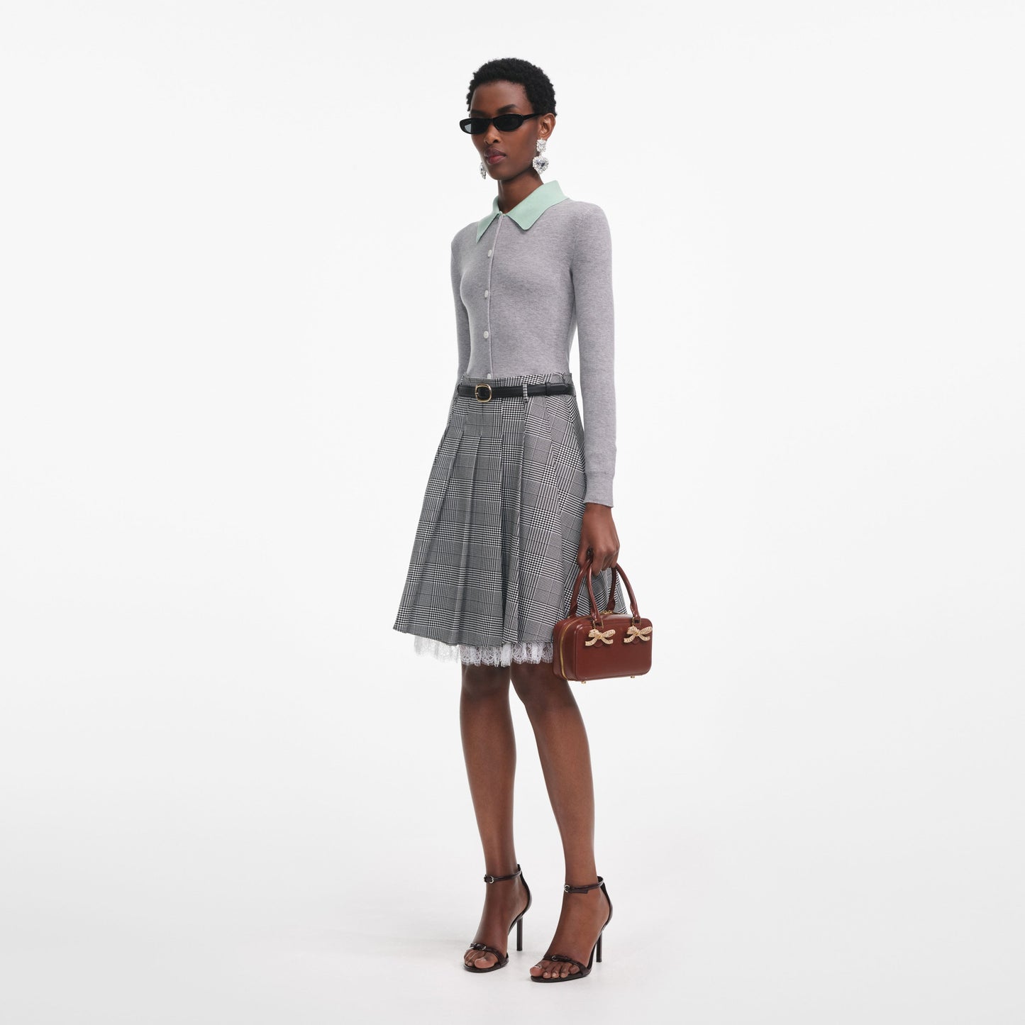 Gri Merino Yünlü Hırka