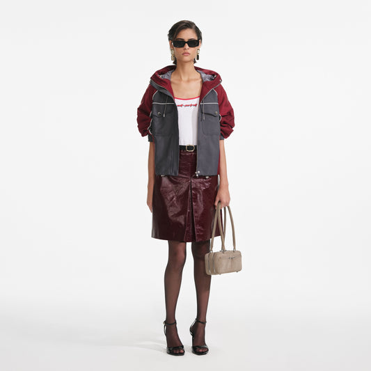 Koyu Gri Naylon Rüzgarlık