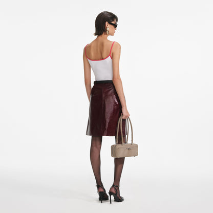 Kırmızı Sp Logolu Beyaz Yelek