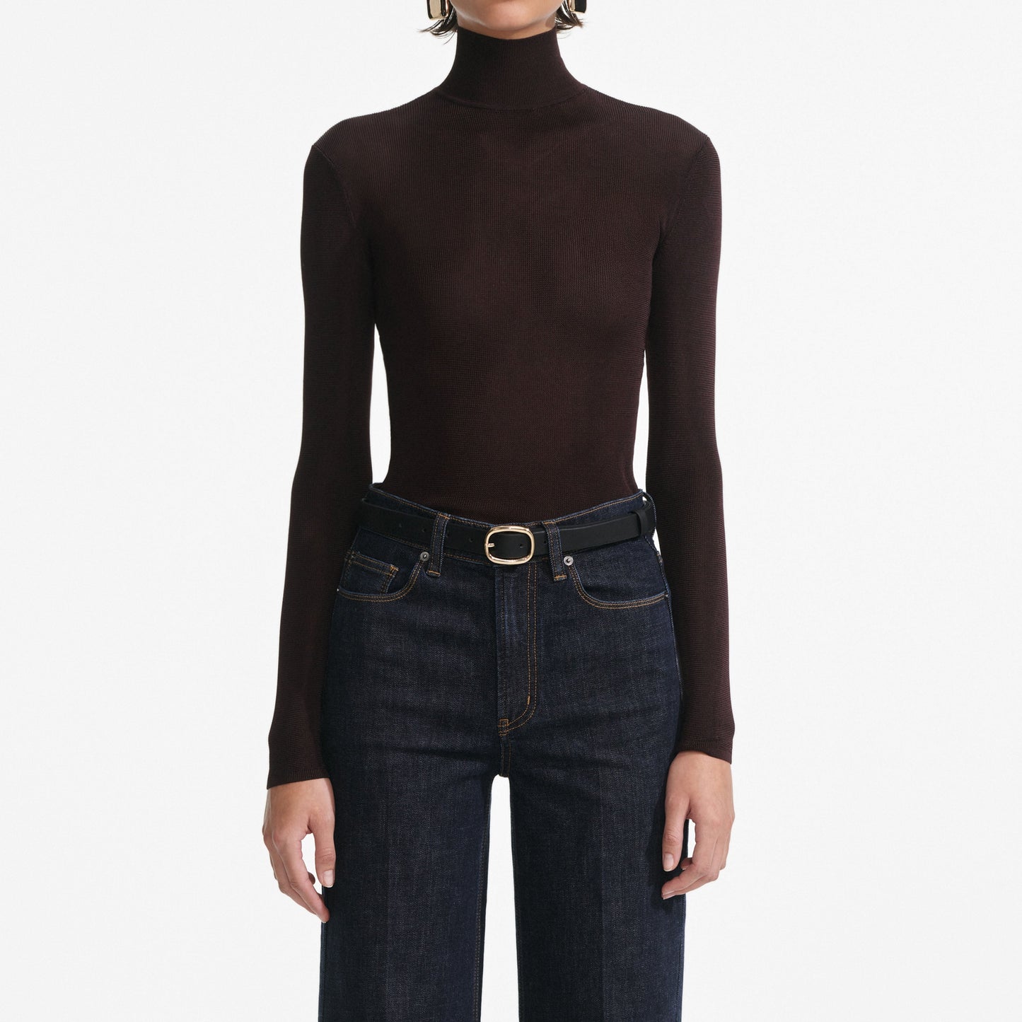 Kahverengi Viskon Örgü Üst