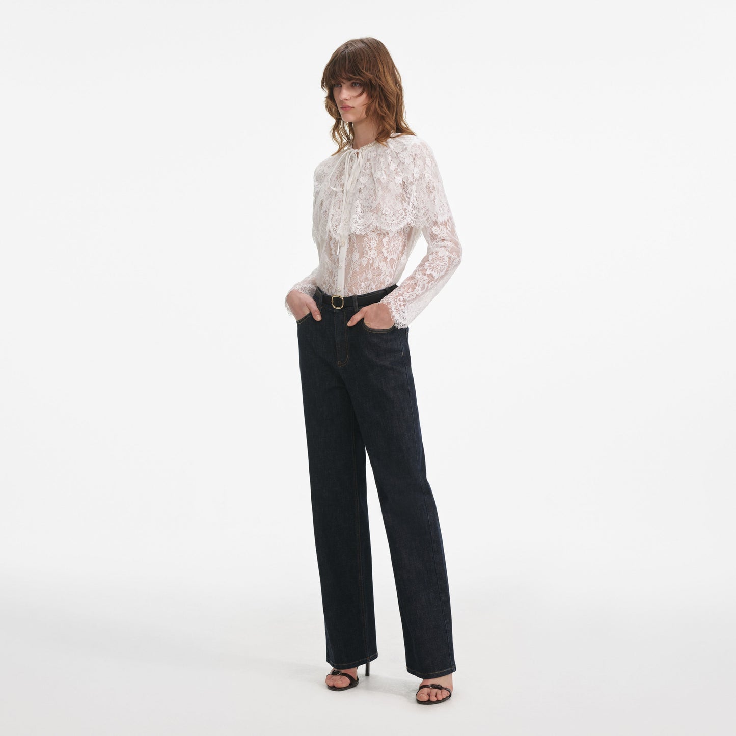 Indigo Düz Paça Kot Pantolon