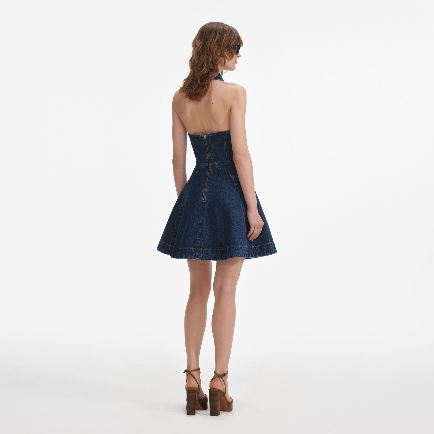 Kot Kolsuz Kloş Mini Elbise