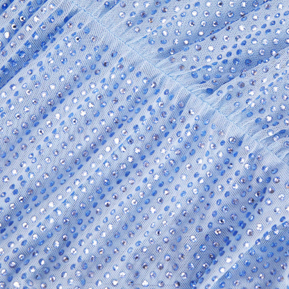 Açık Mavi Elmaslı File Üst